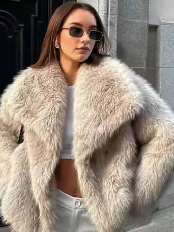 Luxury Faux Fur Coat