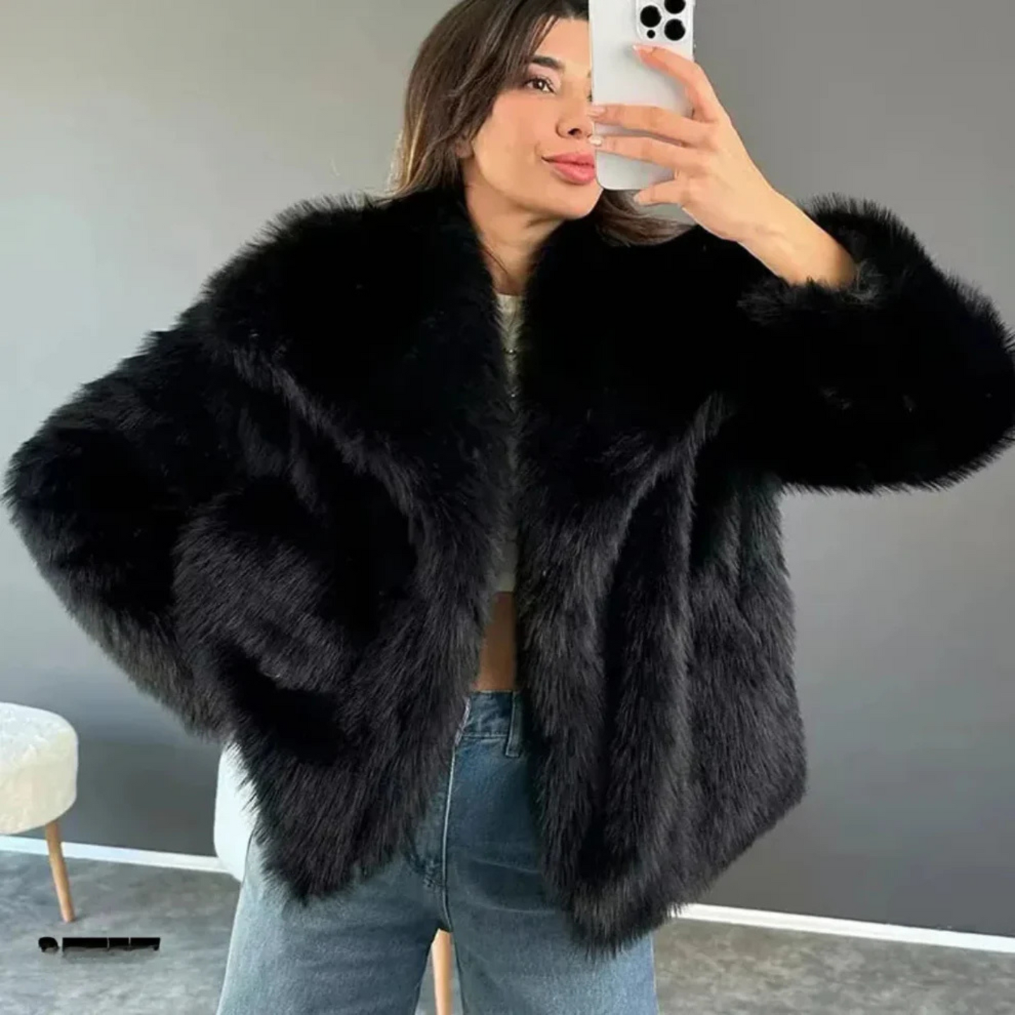 Luxury fur jacket